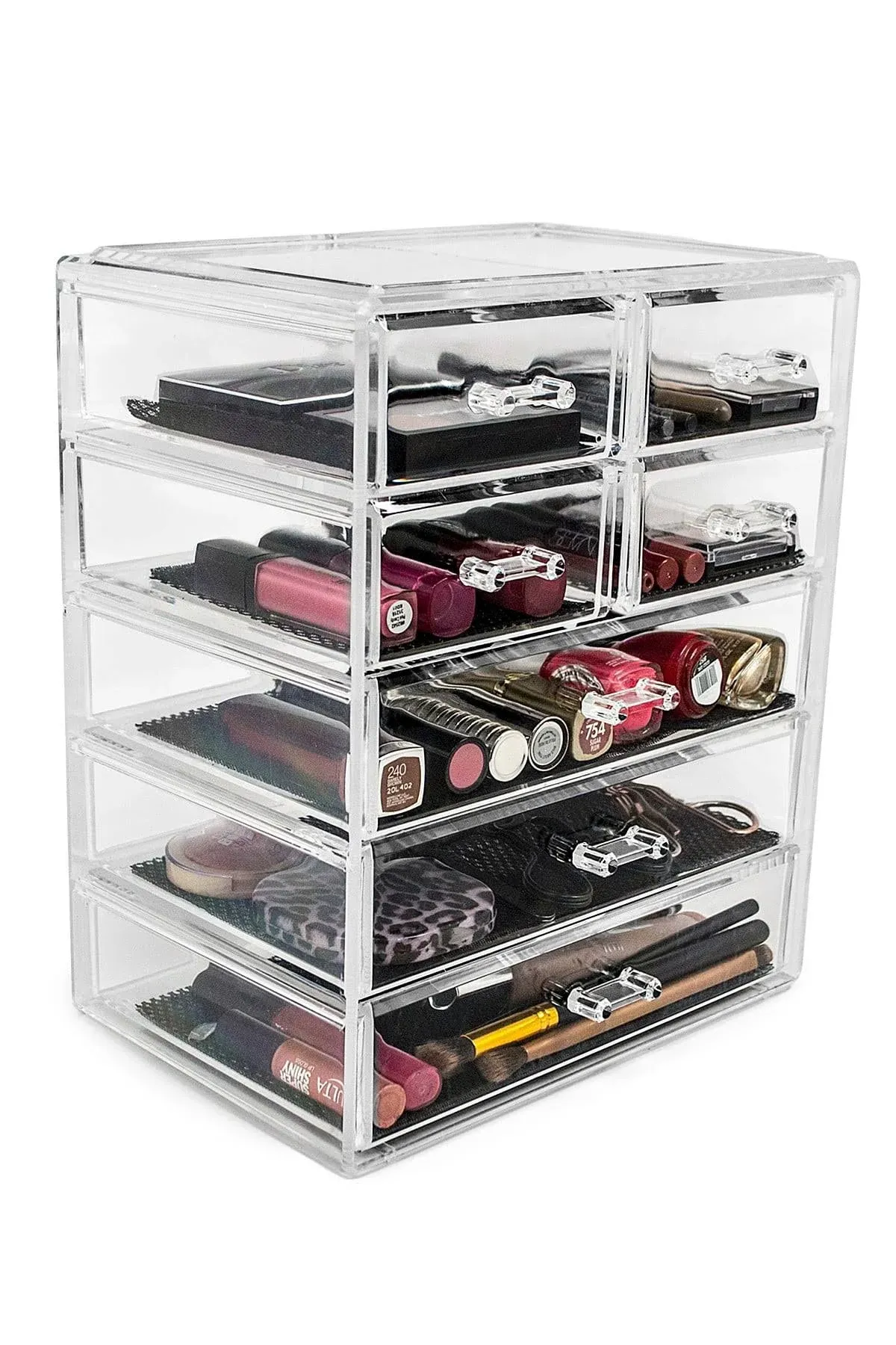 Sorbus Acrylic Cosmetics Makeup and Jewelry Storage Case Display 3 Large