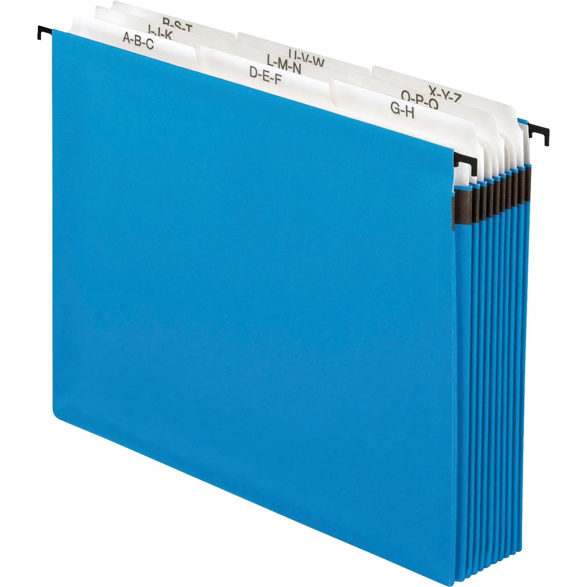 Pendaflex SureHook Nine-Section Hanging Folder 5.25" Letter Blue 59225