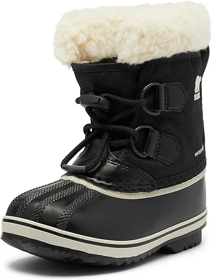 Sorel Childrens Yoot Pac Nylon Kids Boots - Black