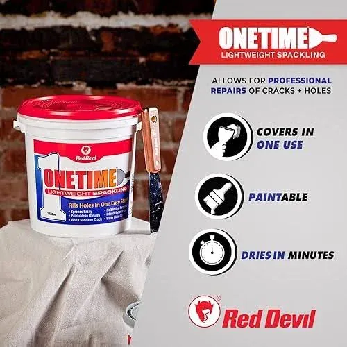 Red Devil 1qt. Onetime Lightweight Spackling