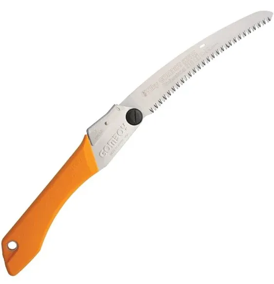 Silky 717-21 Gomboy Curve 9.5&#034; Folding Saw Orange Handle