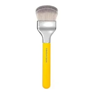 Bdellium Tools Professional Makeup Brush - Studio Series 972 Large Rounded Double Dome Blender - With Soft Synthetic Fibers, For Foundation Application & Blending (Yellow, 1pc)