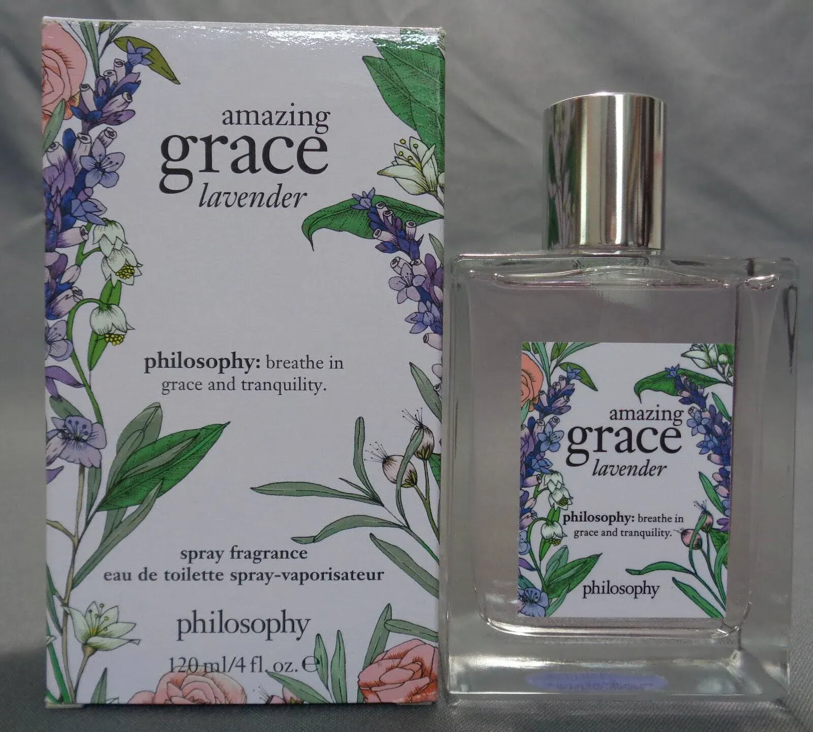 Amazing Grace Lavender Spray Fragrance EDT Eau de Toilette 4 oz 120 ml Perfume