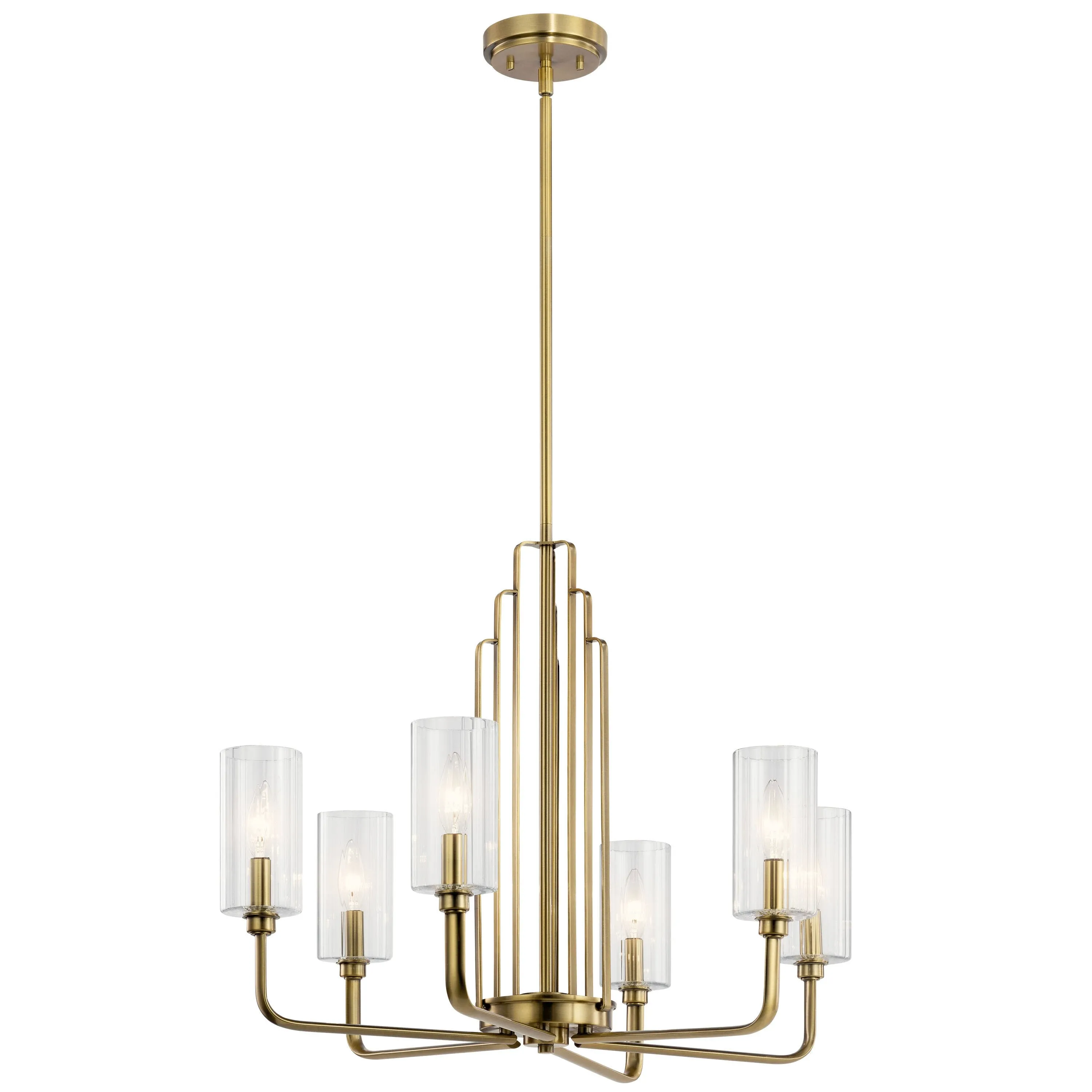 Kichler 52411BNB Kimrose Brushed Natural Brass Chandelier Light