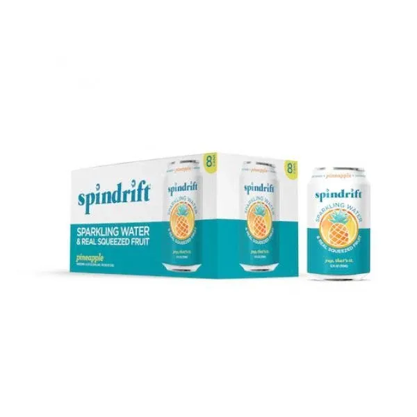 Spindrift Pineapple Sparkling Water (24 x 12 fl oz)