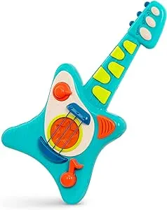 Battat- Toy Guitar For Toddlers, Kids, Children – Play Guitar With Songbook – Acoustic, Electric, And Song Modes- Lil' Rocker's Guitar – 2 Years +