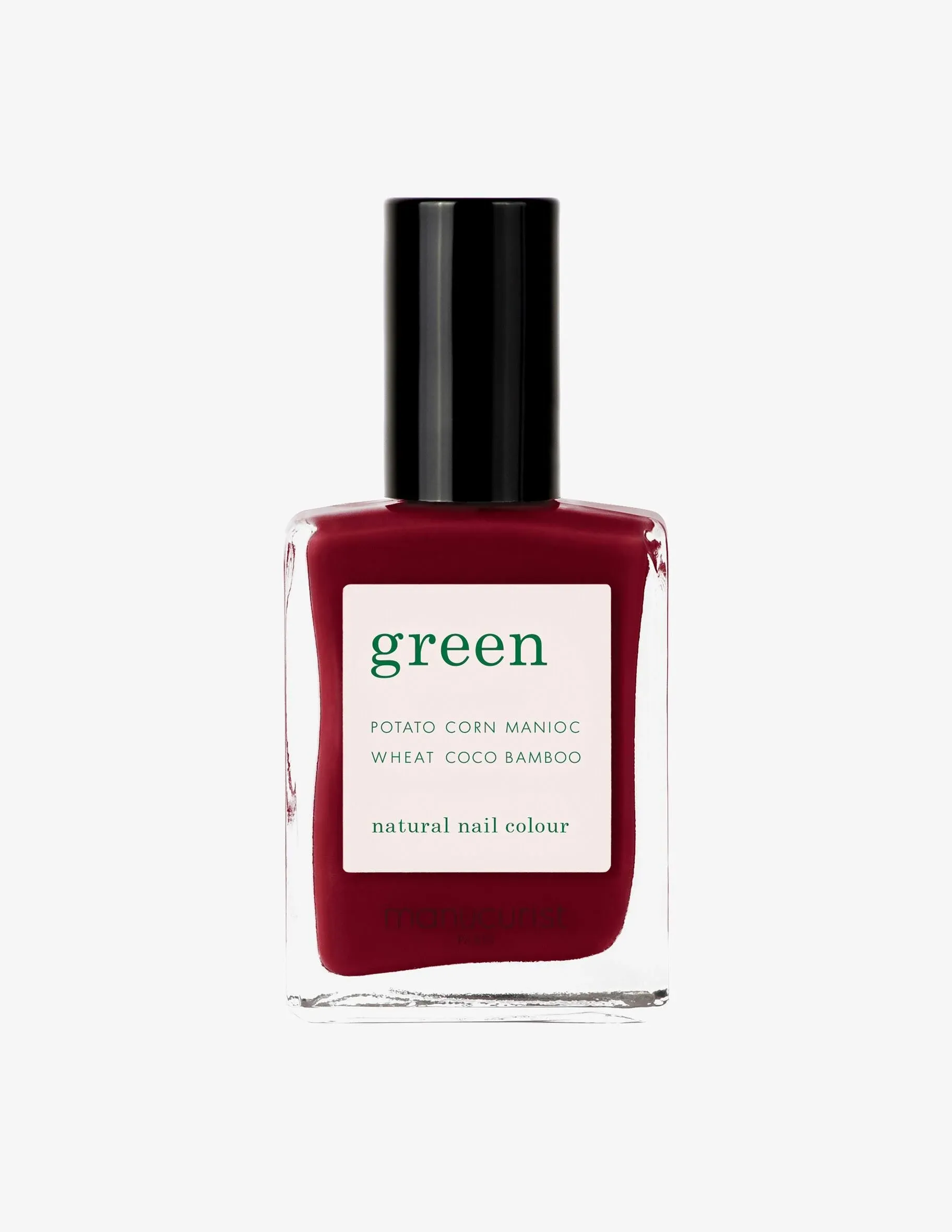 Manucurist • Green Nail Polish Bois de Rose • Natural Classic Nail Polish 9-Free • Vegan and Plant-Based Nail Polish (80%) • Manicure & Nail Care • 0.5 fl oz (BOIS DE ROSE)