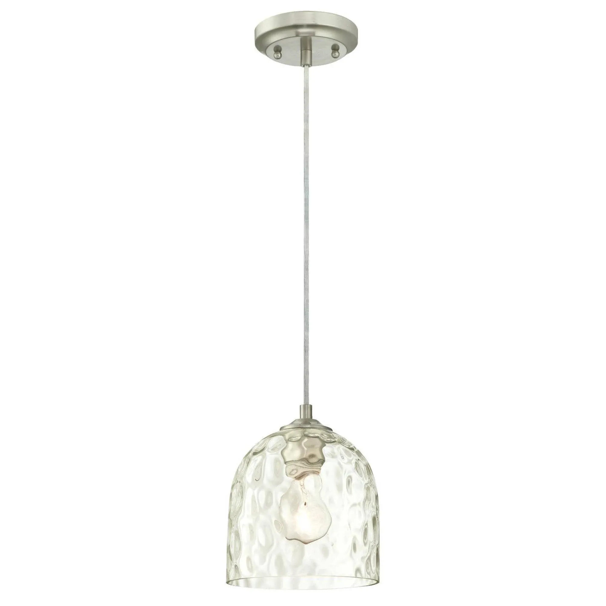 Westinghouse Lighting 6328800 One-Light Indoor Mini Pendant Brushed Nickel NEW