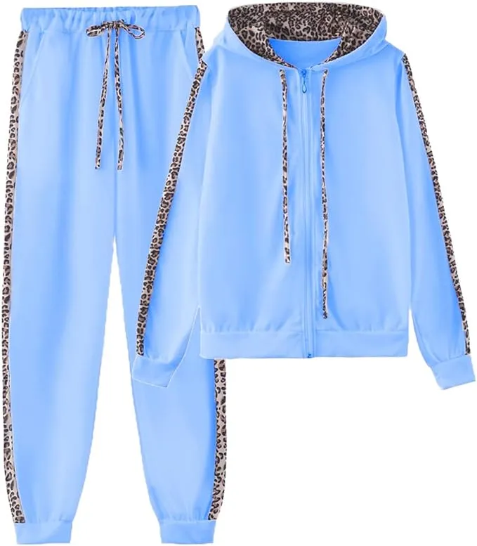 Women's 2 Piece Tracksuit Sweatsuits Sets Hoodie Sweatshirt and Jogging Sweatpants Suit