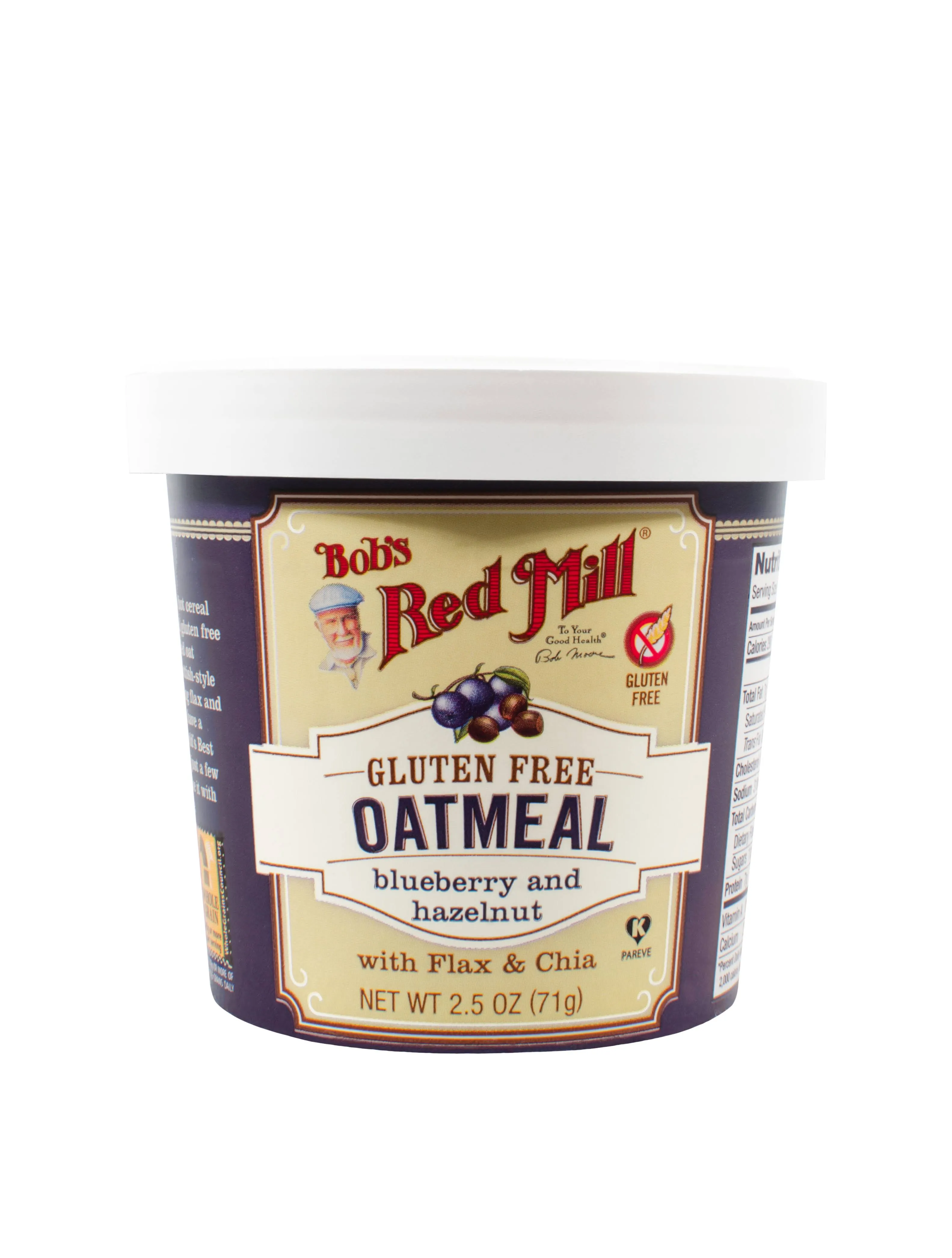 Bob's Red Mill Blueberry & Hazelnut Oatmeal 2.5 oz Cup