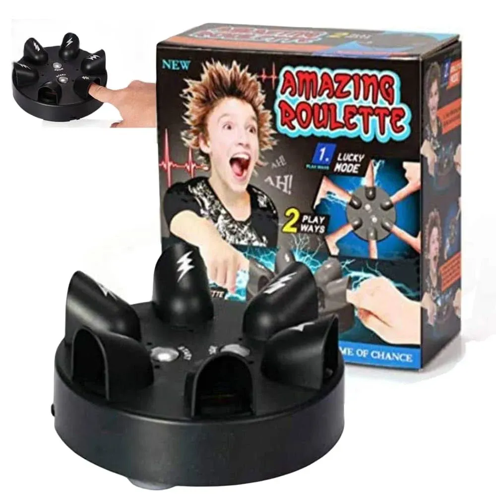 Polygraph Electric Shock Game, Novel Truth Game, Party Game Analyzer, Gift for Adults & Kids, 6 Player Supported, Battery Powered