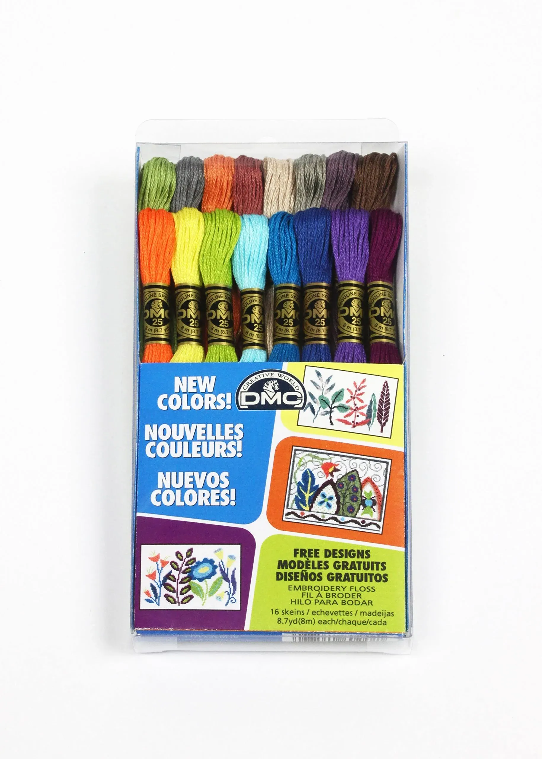 New Floss Colors - DMC Embroidery Floss Pack 8.7 Yards 16/Pkg