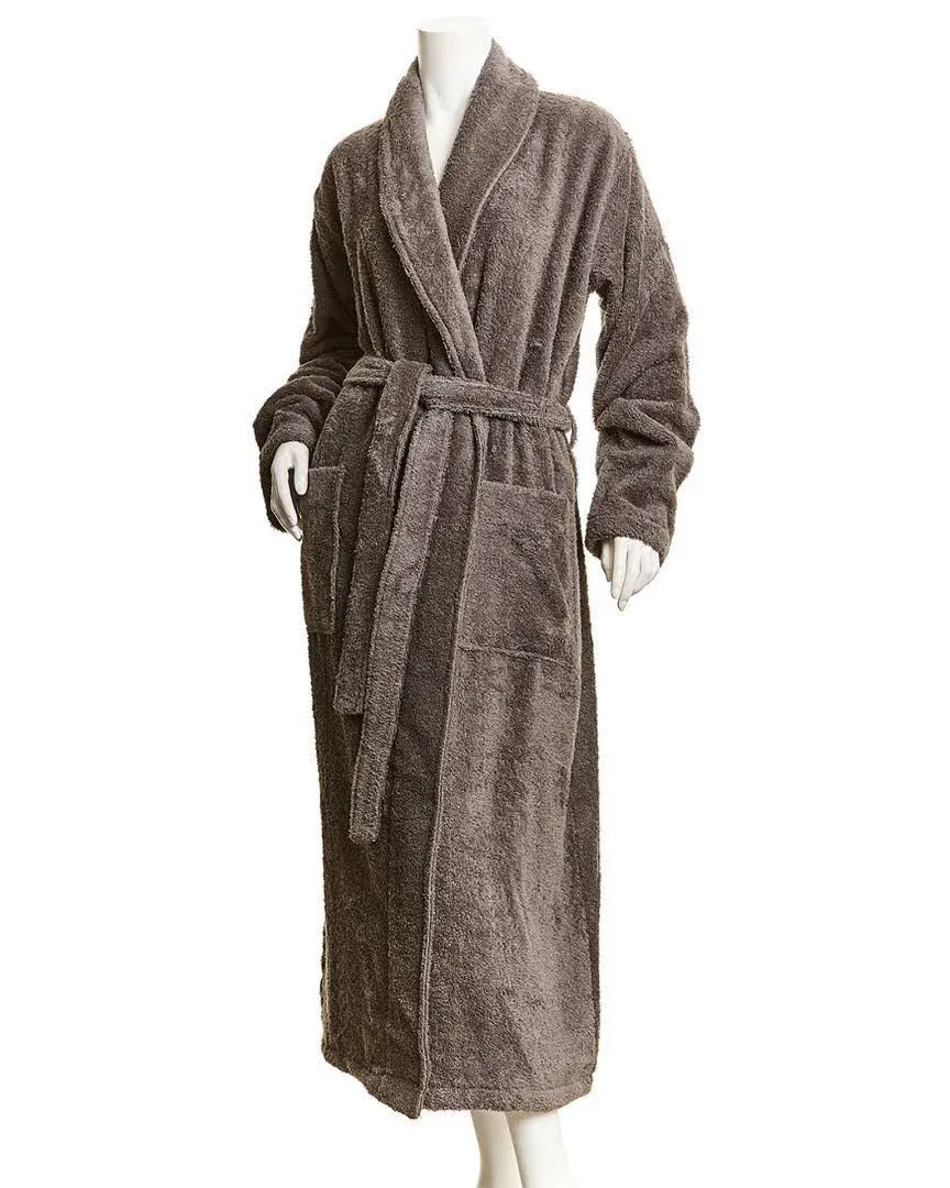 Coyuchi unisex Cloud Loom Organic Robe - Slate