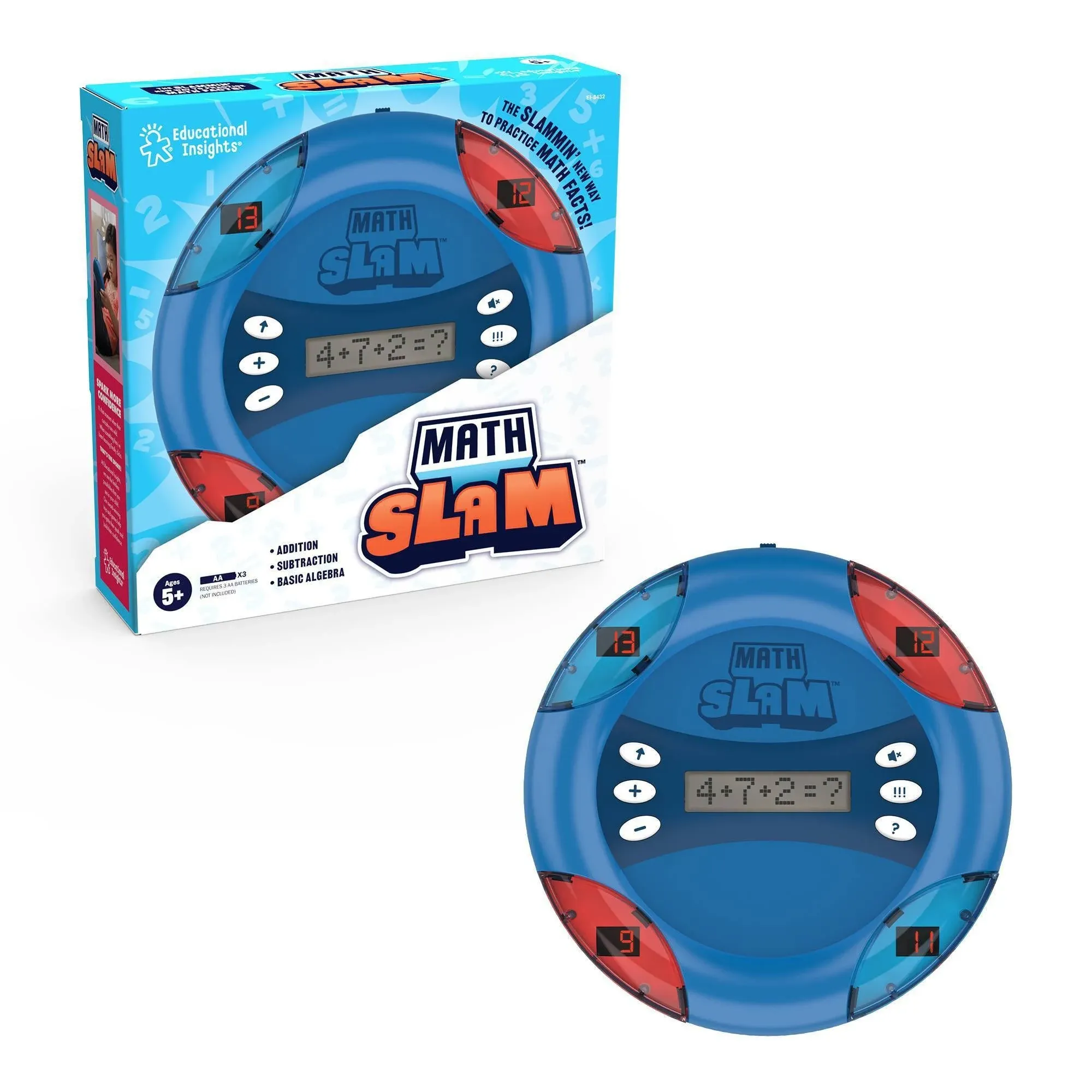 Educational Insights Multiplication Slam Electronic Math Handheld Game