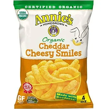 Annie's Homegrown Organic Cheddar Cheesy Puffs