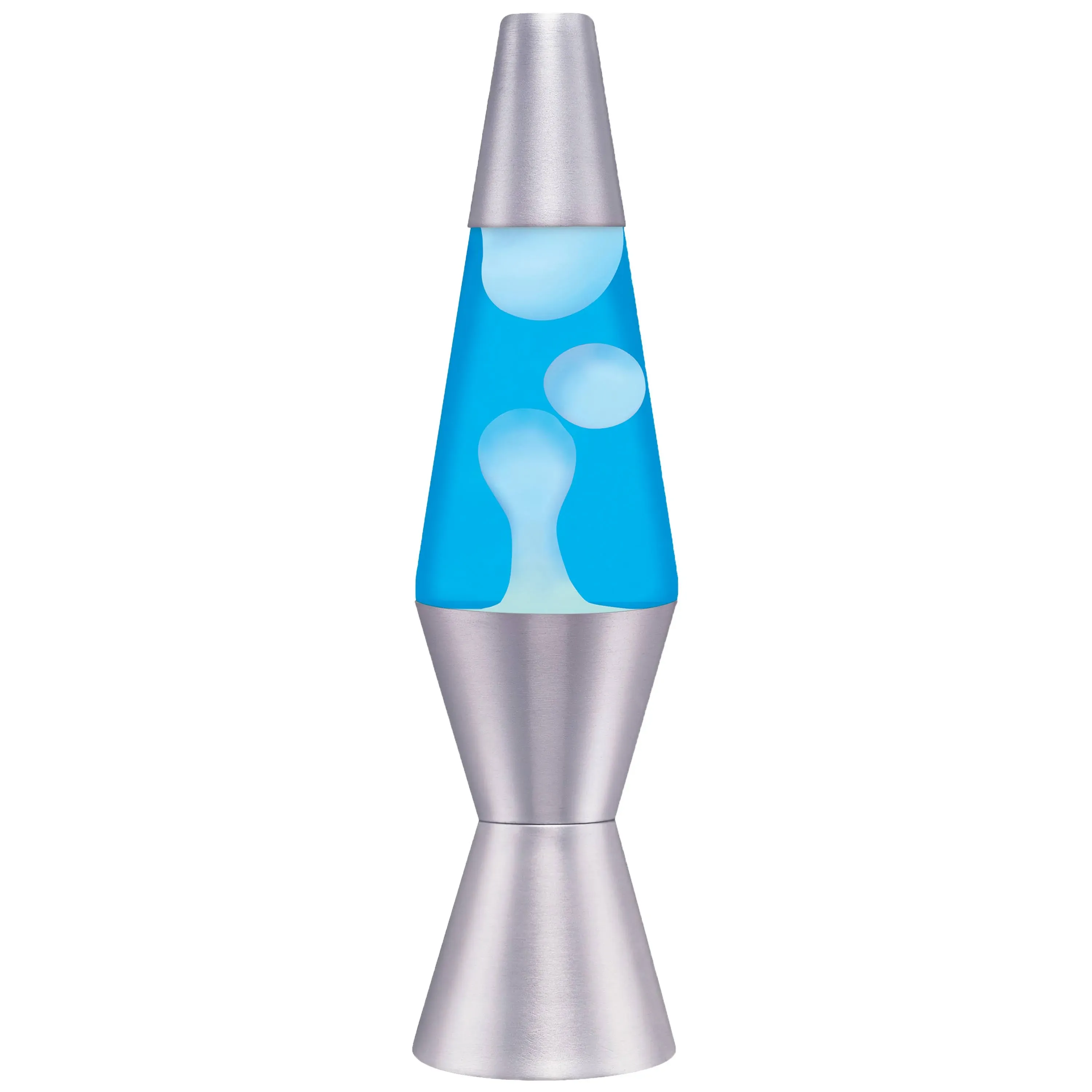 Lava Lite 12 oz Accent Lava Lamp, 11.5", Blue/White