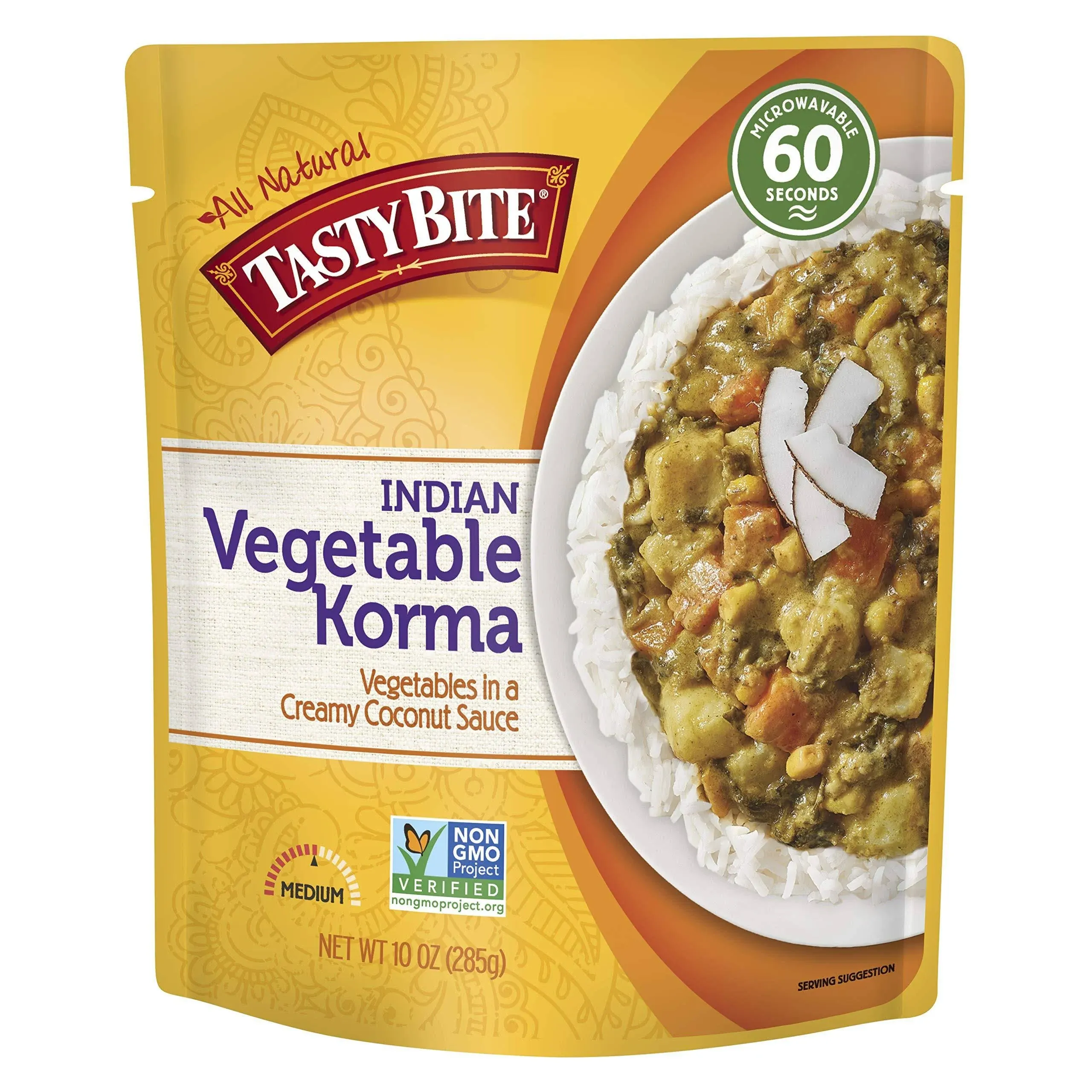 Tasty Bite Entree Korma Vegetable 10 Oz (Pack Of 6)