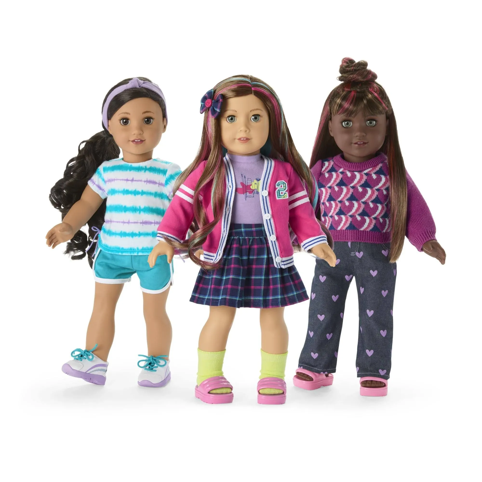 Truly Me 18-inch Doll School-Day Style Outfit with Cardigan, Tee, and Pair of...