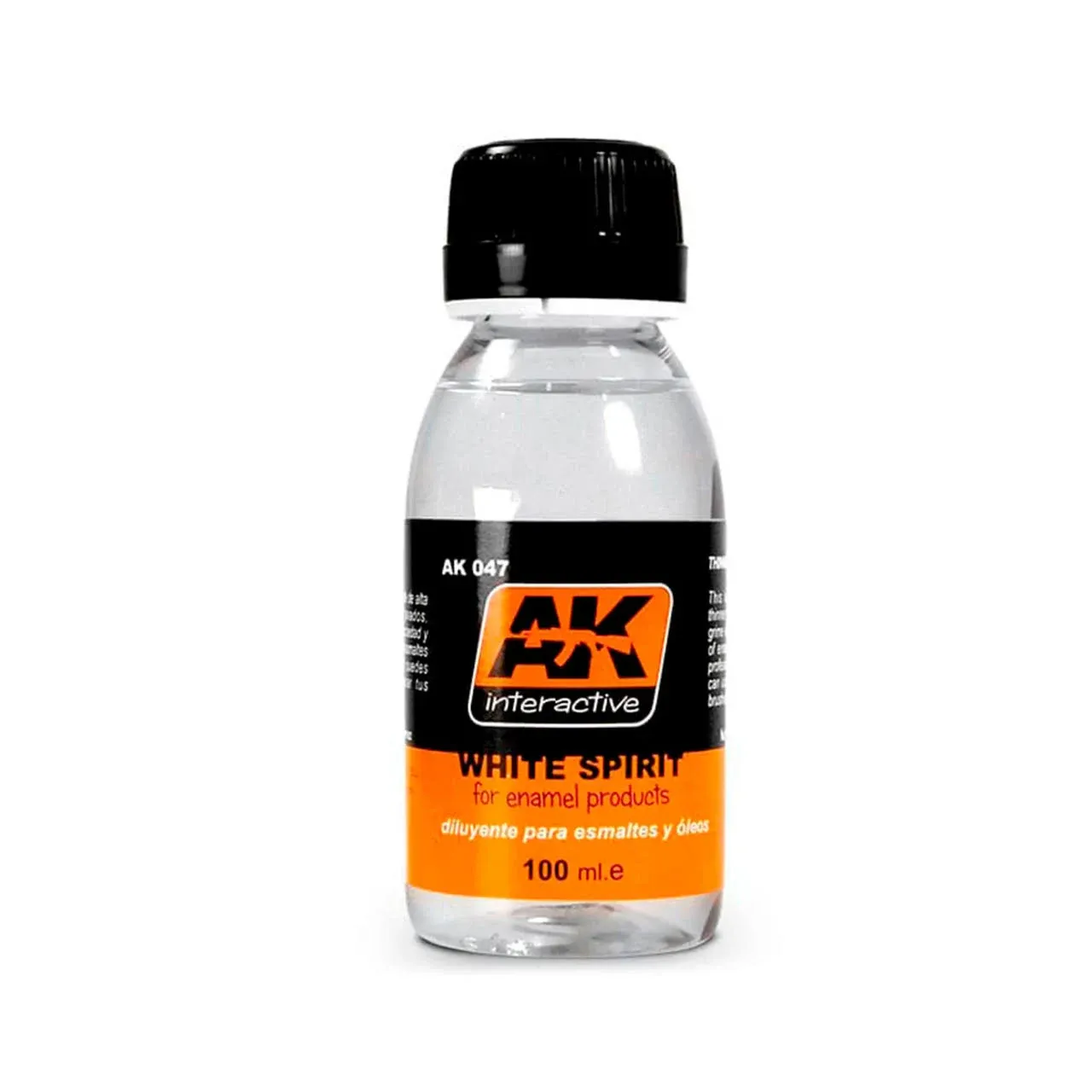 AK Interactive 47 White Spirit Enamel Thinner 100ml Bottle