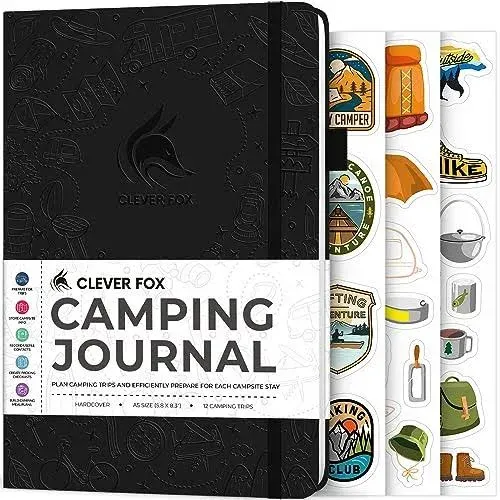 Clever Fox Camping Journal Camper Log Book & RV Trip Planner Outdoor Camp Journal ...