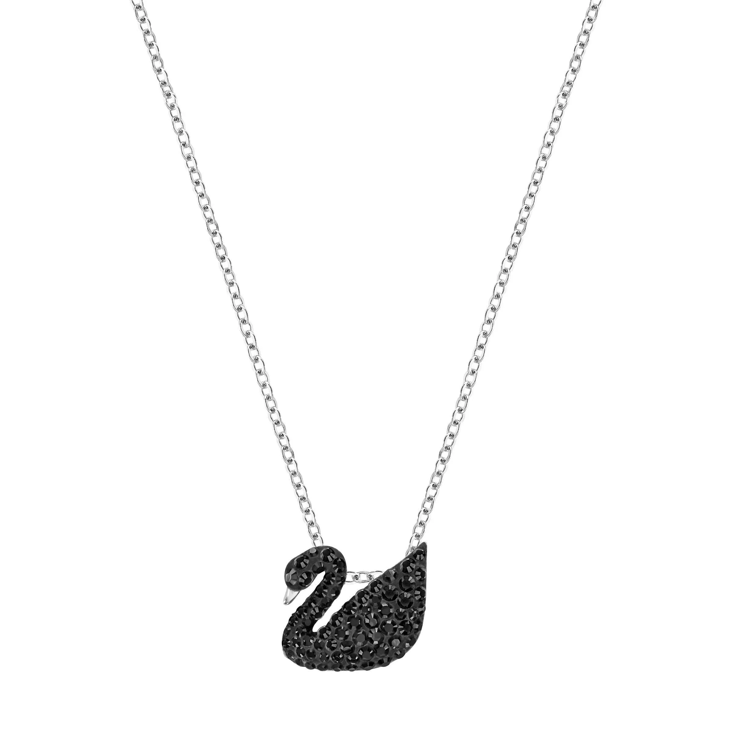 ICONIC SWAN:PENDANT SML JET HEM/RHS