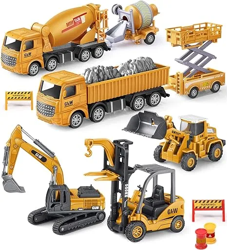 Geyiie Construction Vehicles Truck Toys Engineering Truck Die Cast Alloy Truck Head