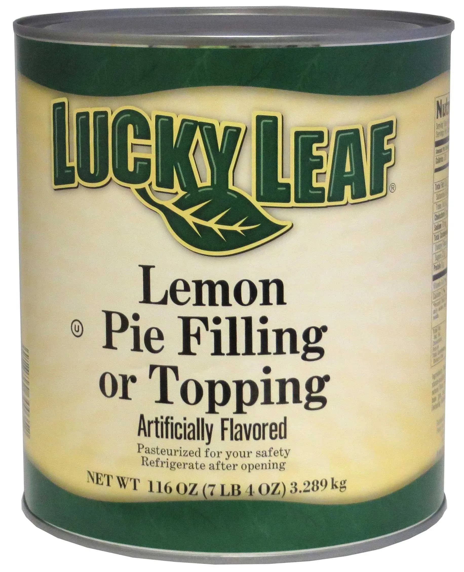 Lucky Leaf #10 Can Lemon Pie Filling - 3/Case