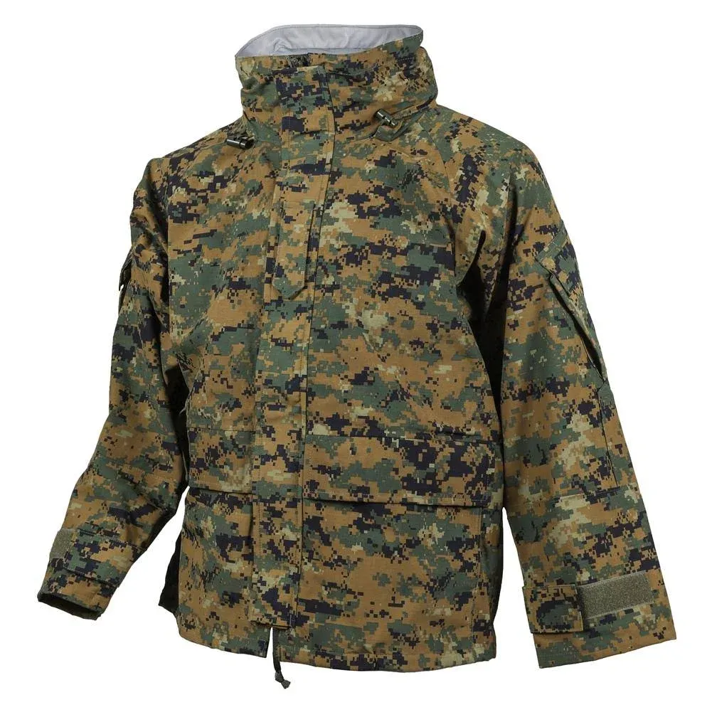 TRU-SPEC Tactical Parka: L, Tall, Gen, Woodland Digital, Nylon, Two Way Zipper