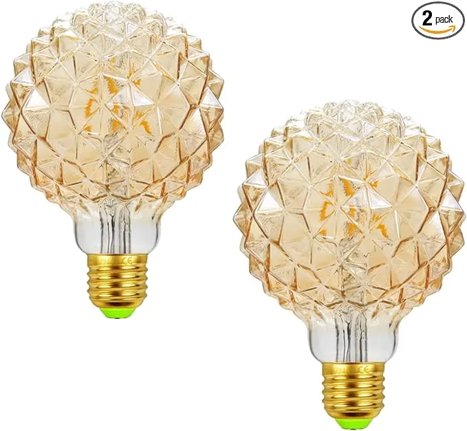 Lxcom Lighting G95 LED Pineapple Bulb Retro Edison Lamp 4W 2700K Warm White Light ...