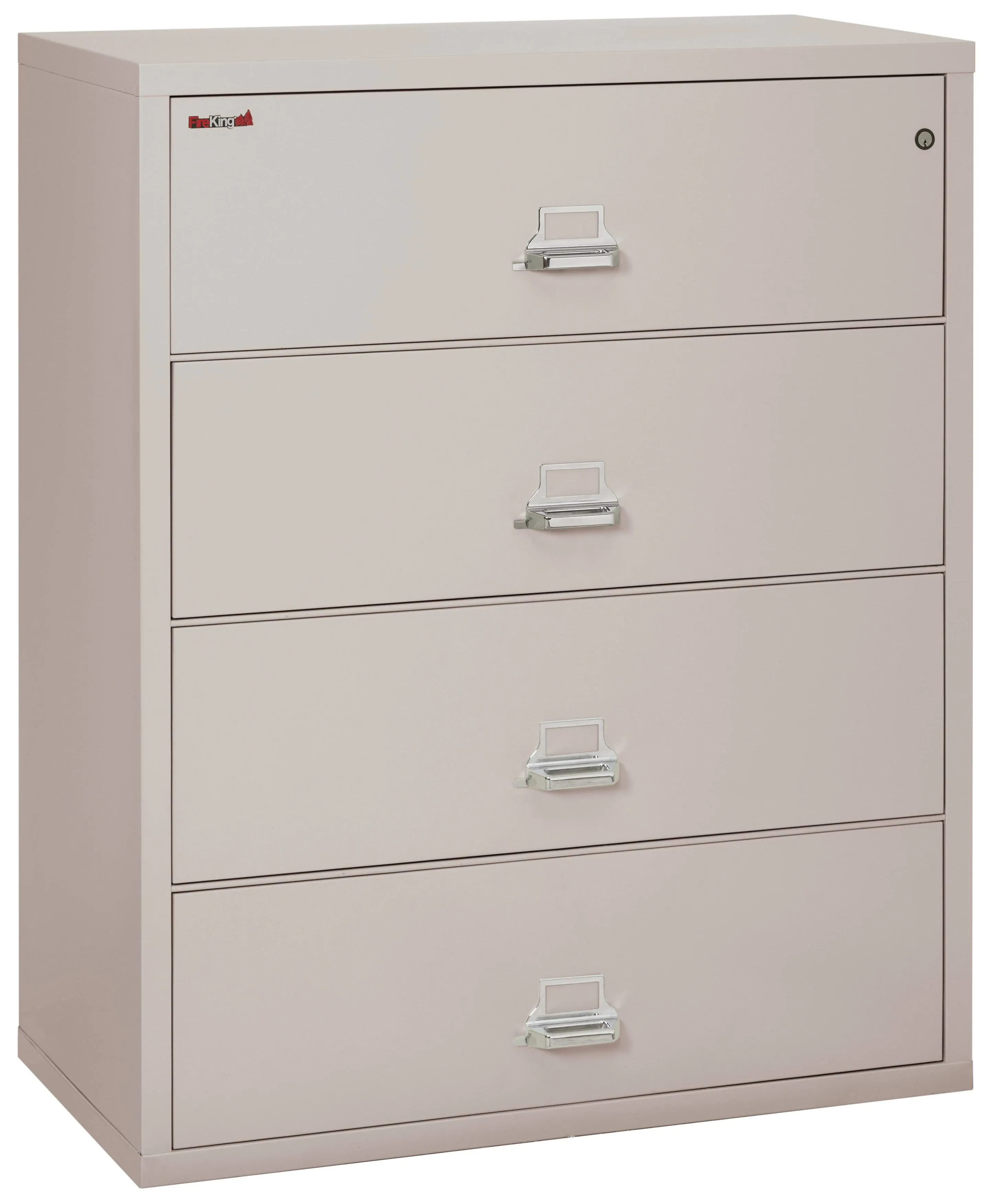 FireKing 4 Drawer Lateral File, 44" Wide, Platinum 4-4422-CPL