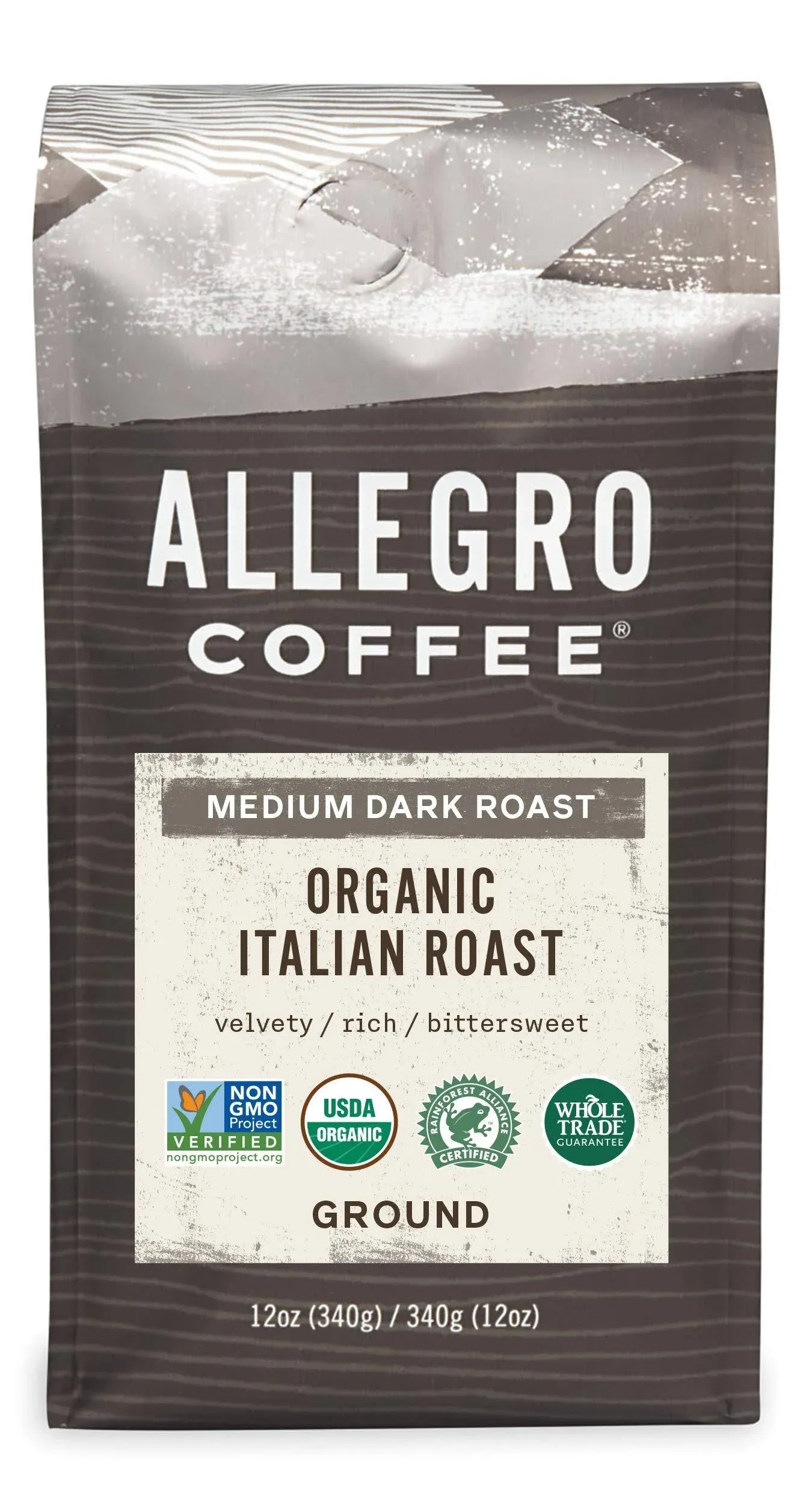 Allegro Organic Italian Roast Whole Bean Coffee