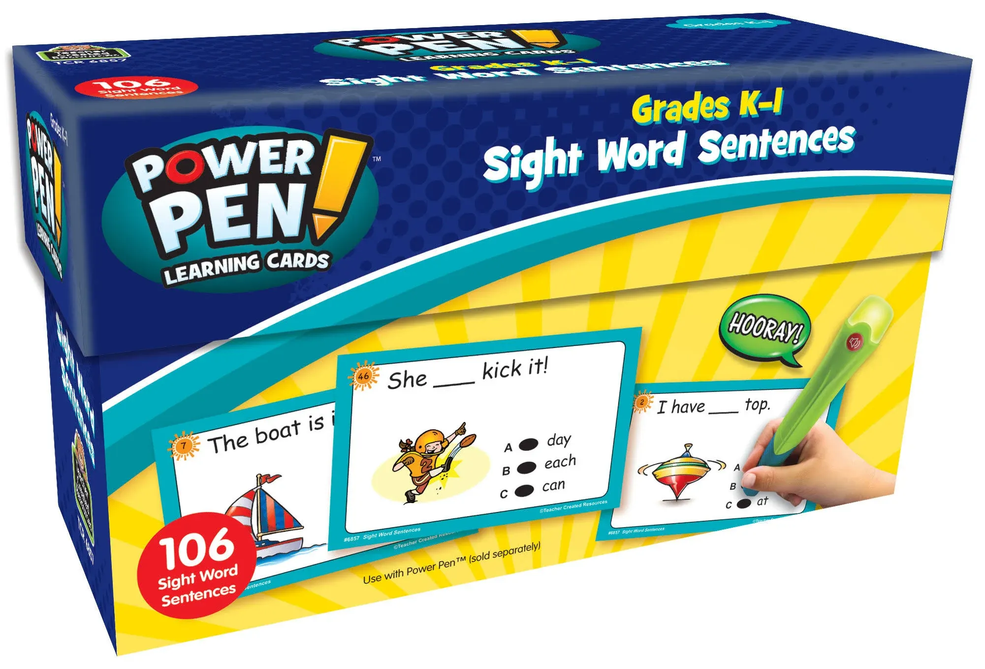 Teacher Created Resources Power Pen Learning Cards Sight Word Sentences