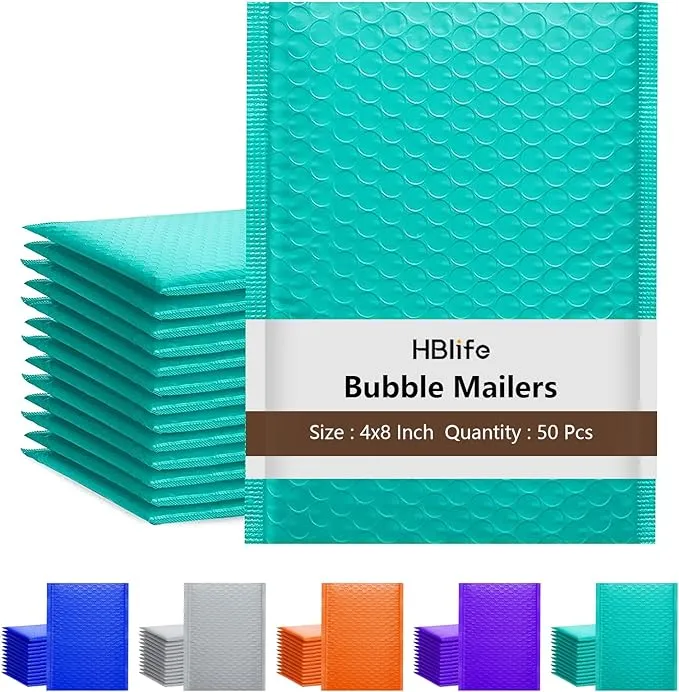 4 x 8 Inch Bubble Mailers Self Seal Padded Envelopes for Small Business