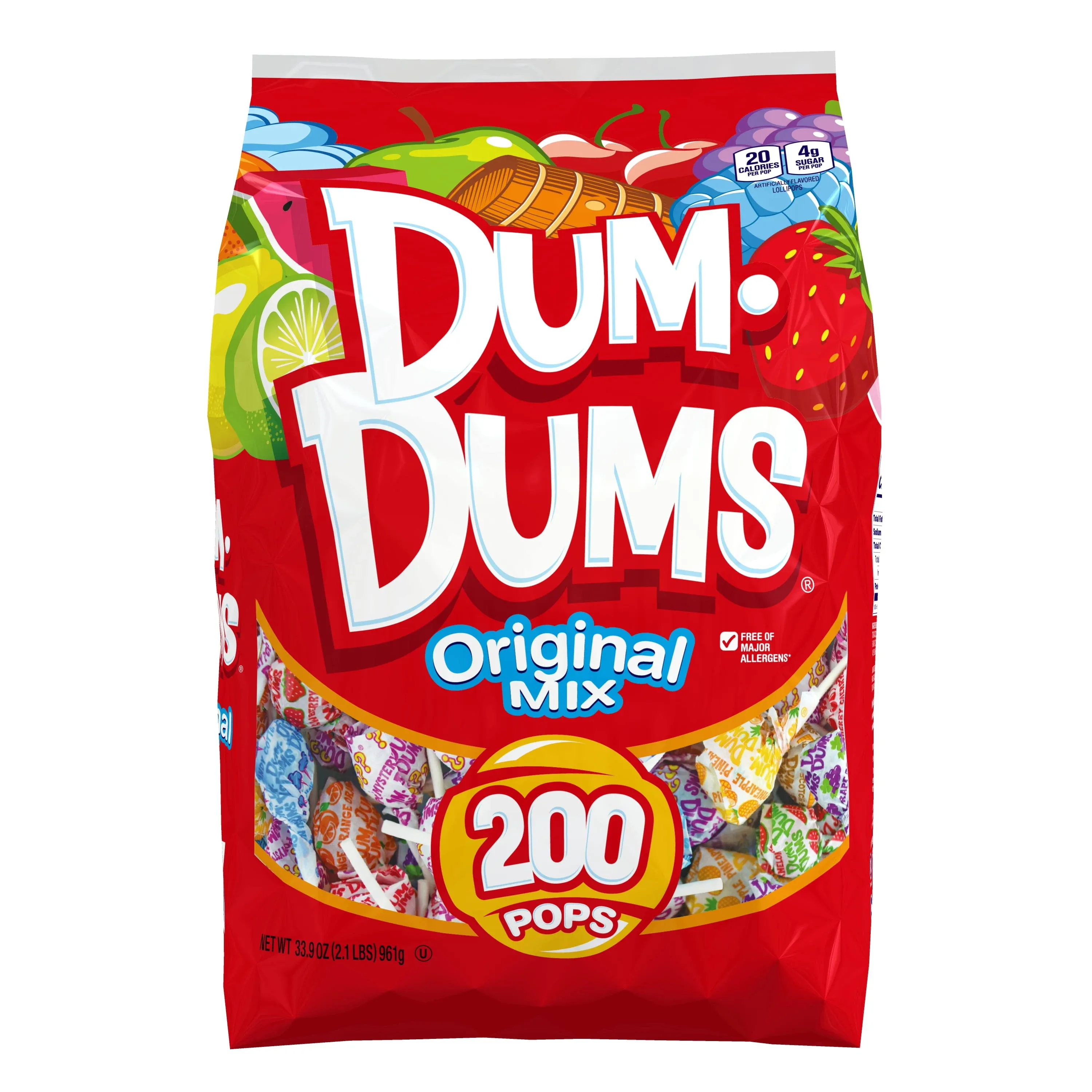 Dum Dums Lollipops Variety Flavor Mix 300 Count Bag