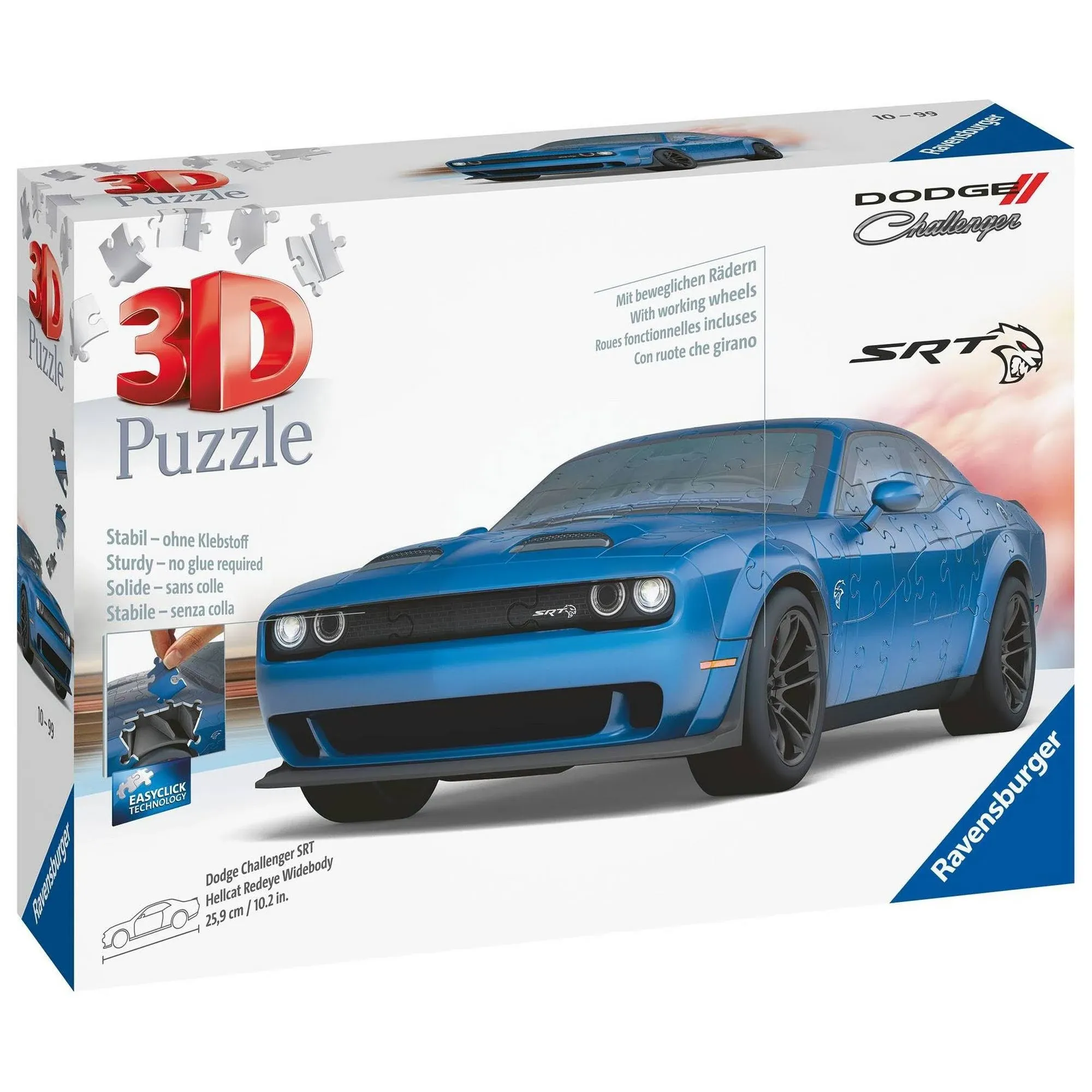 3D Puzzle Ravensburger Dodge Challenger SRT Hellcat Redeye Widebody