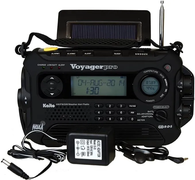 Kaito KA600L 5-Way Powered Emergency Weather Alert Radio