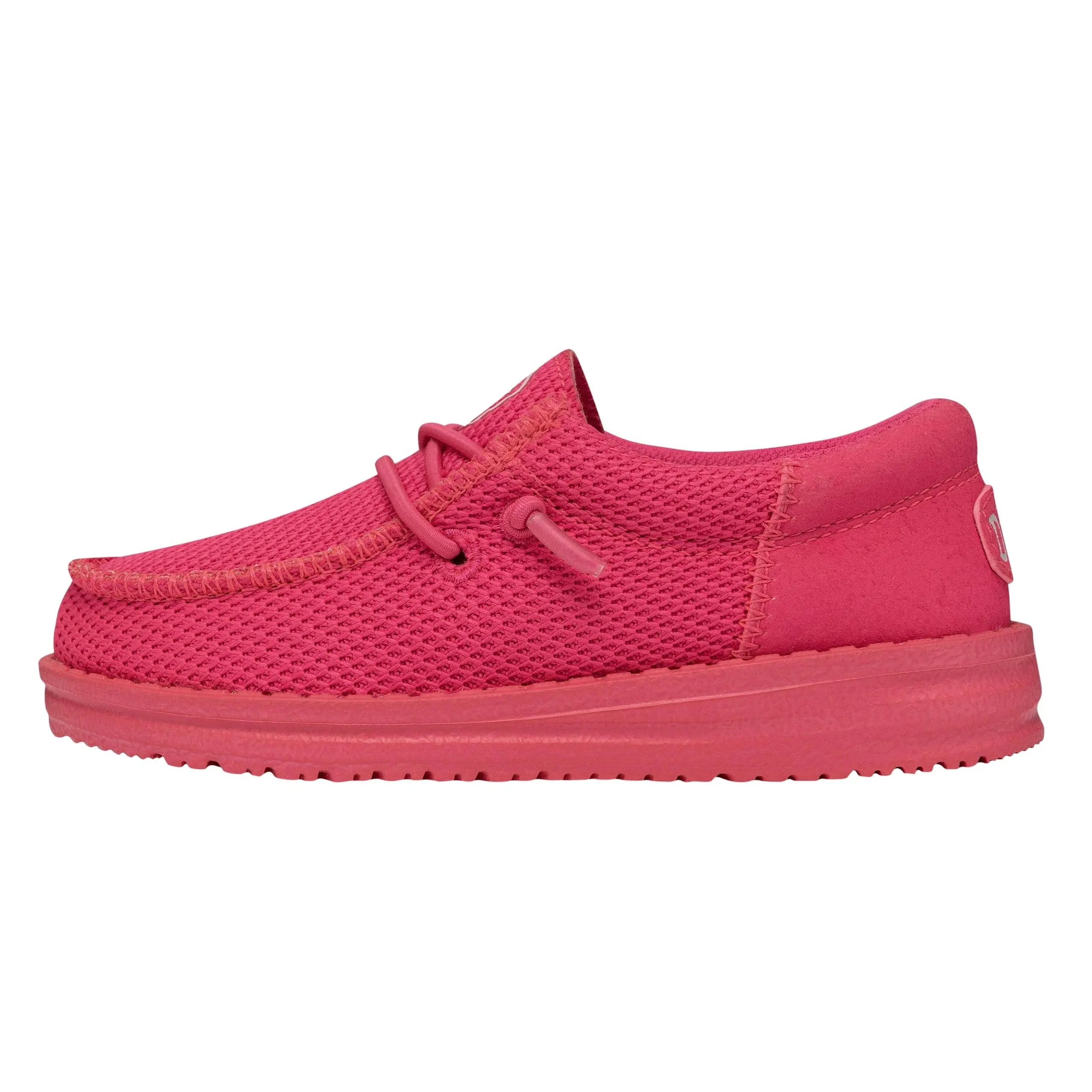 HEYDUDE | Big Kids' Shoes | Wally Youth Funk Mono - Electric Pink | Size 2