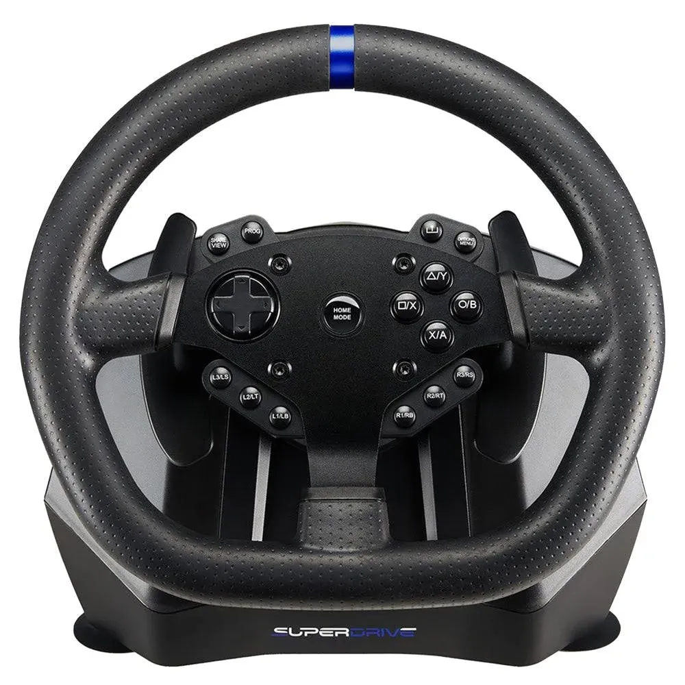 Subsonic Superdrive - SV950 steering wheel with pedals and paddles for Xbox Serie X/S, PS4, Xbox One, PC (programmable for all games)