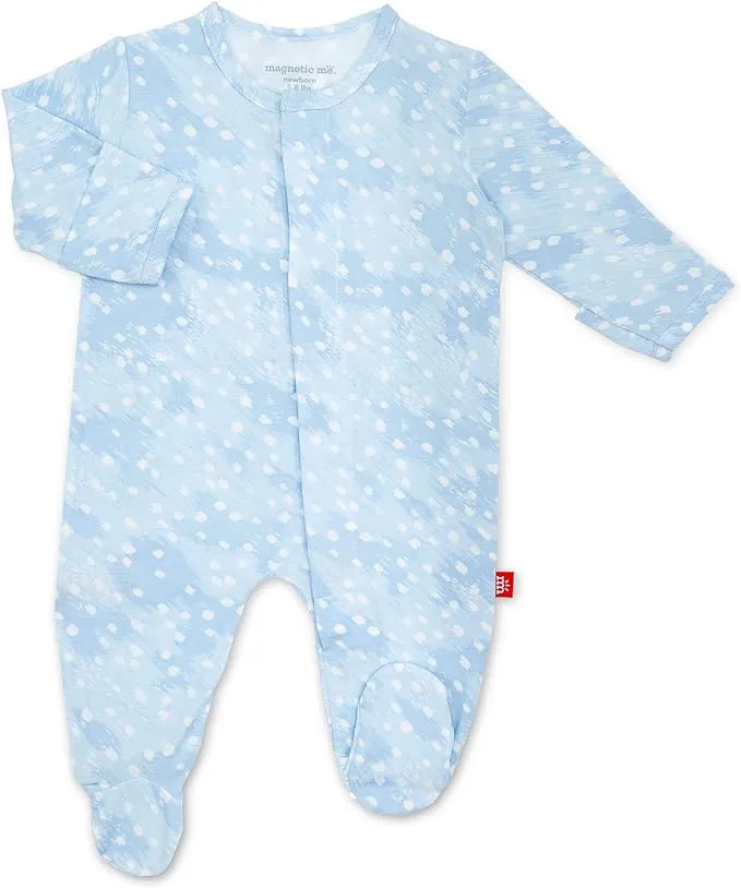 Magnetic Me Footie Pajamas Soft Modal Baby Sleepwear with Quick Magnetic Fastener | Boys and Girls Sleeper Preemie-24 Months