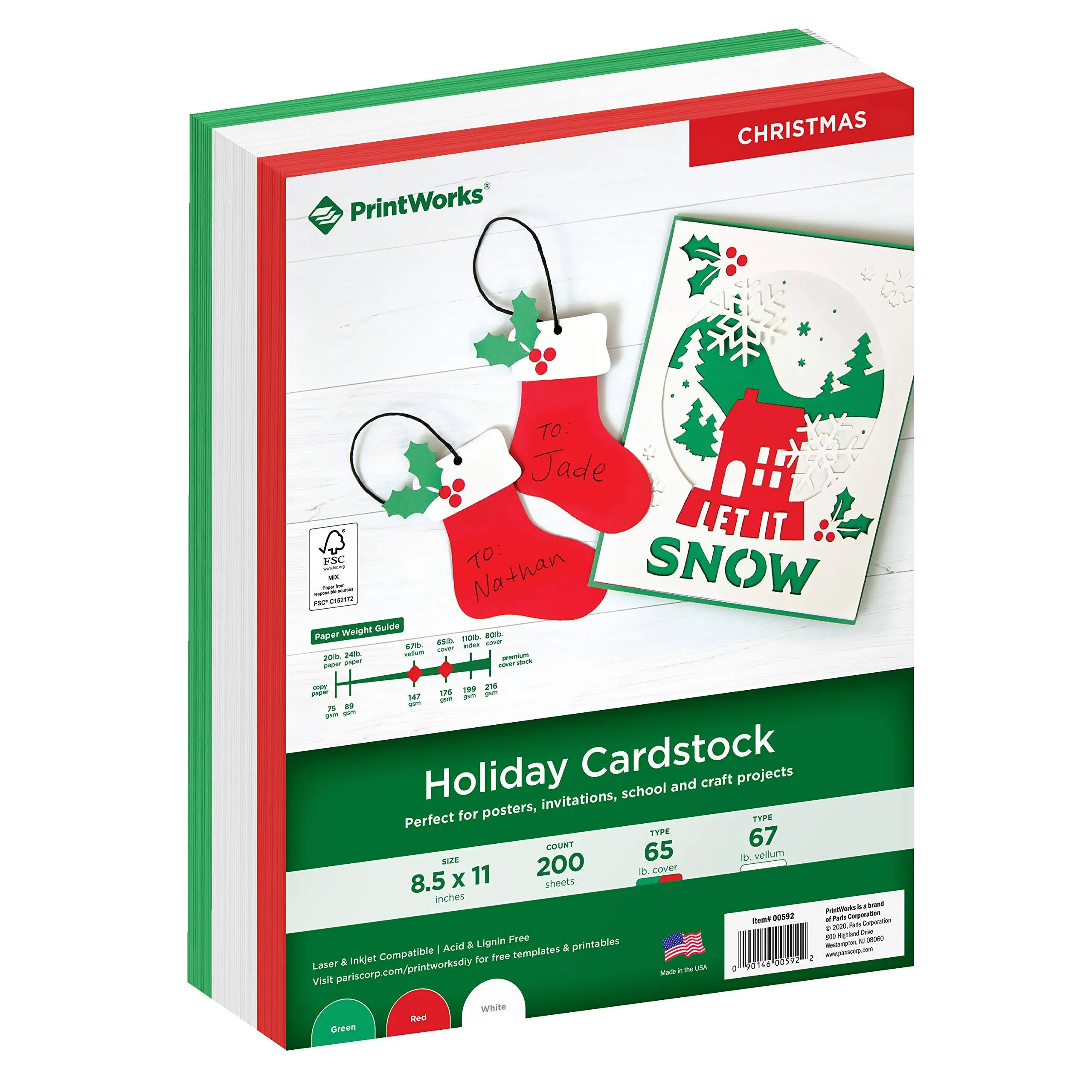 Printworks Holiday Cardstock