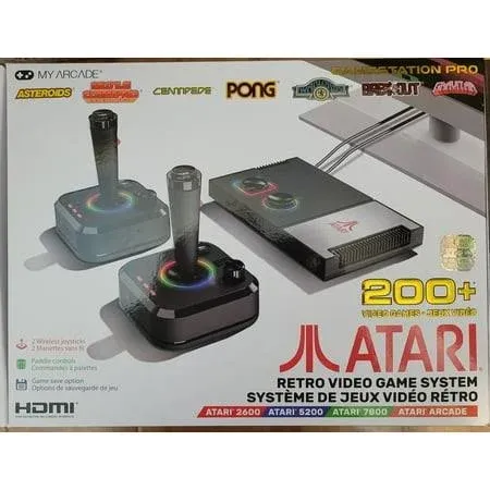 Atari Gamestation Pro - My Arcade  200+ Games Wireless Joysticks