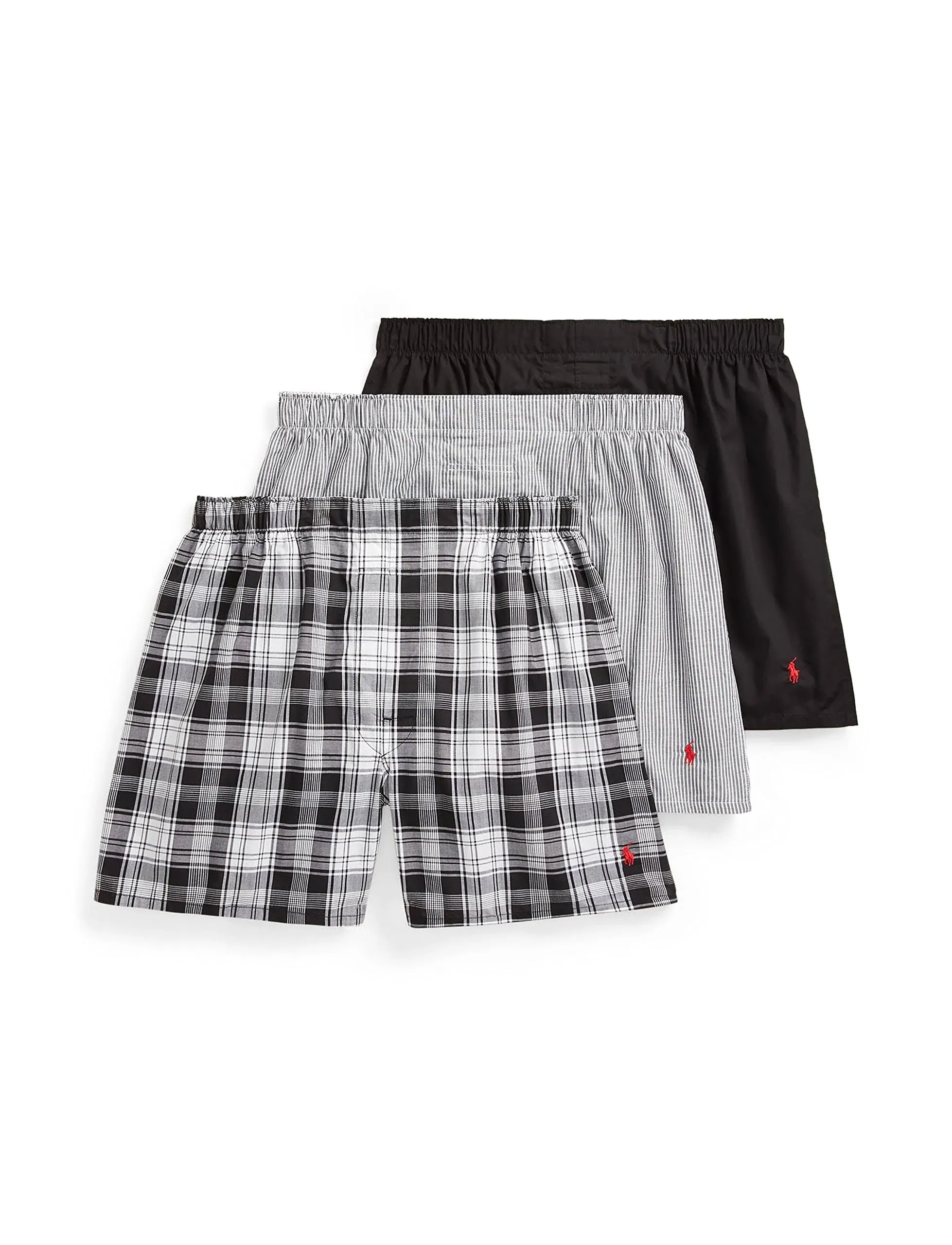 Polo Ralph Lauren Big Tall Classic-Fit Cotton Woven Boxers 3-Pack - 3XB