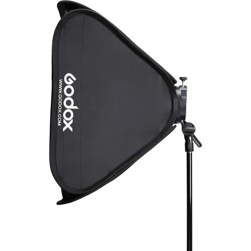 US Godox 80X80cm Collapsible Honeycomb Grid Softbox+S2 Bracket For Speedlite