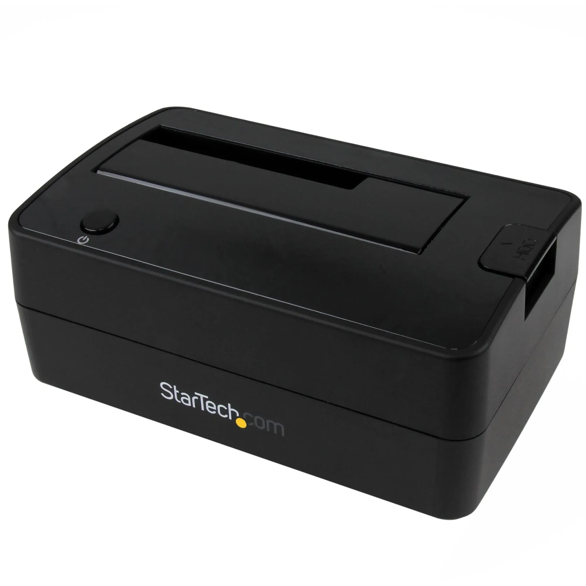 StarTech.com Single Bay USB 3.1 to SATA Hard Drive Docking Station, USB 3.1 (10 Gbps) Hard Drive Dock, External 2.5/3.5" SATA III HDD/SSD Docking Station, Top-Loading Hard Drive Bay (SDOCKU313),Black