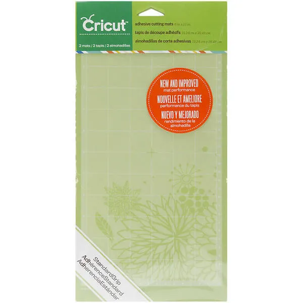 Cricut Standard Grip Adhesive Cutting Mat Green 12” pack of 2 new