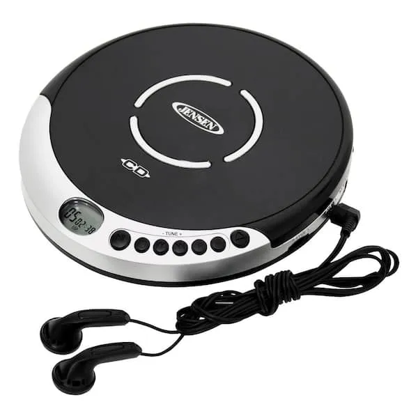 Jensen Cd-60r Portable CD Player with Bass Boost