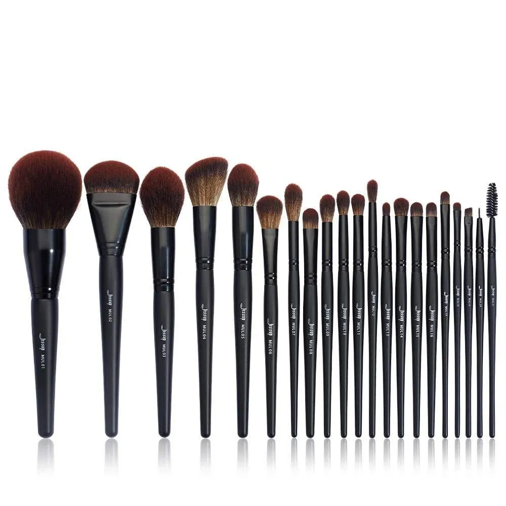 Jessup Makeup Brushes Set Premium Synthetic Powder Foundation Highlight Concealer ...