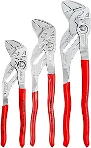 KNIPEX Tools 00 20 06 US2, Pliers Wrench 3-Piece Set