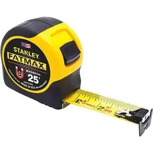 Stanley FatMax 25 ft. L x 1.25" W Magnetic Tape Measure Yellow 1 pk