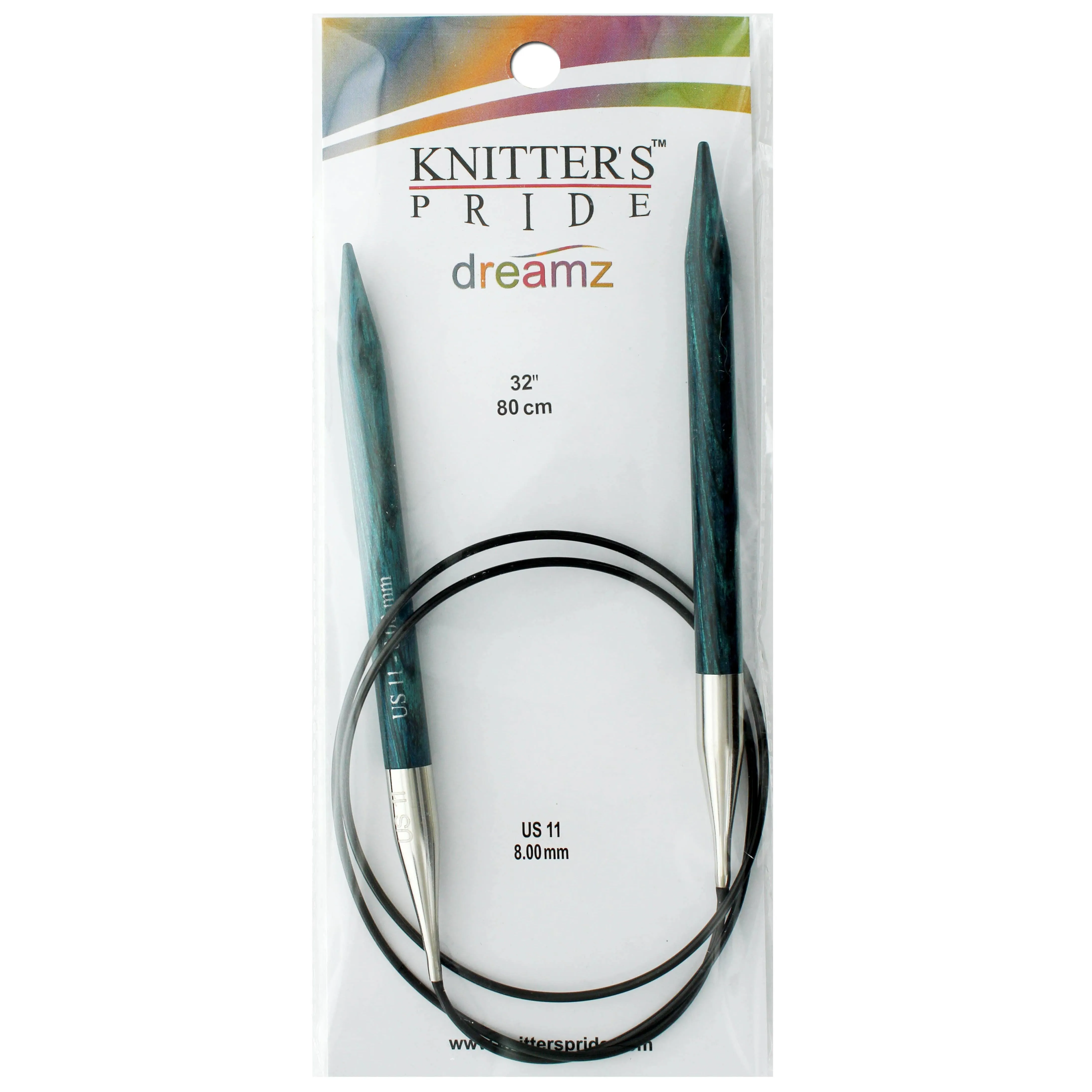 Knitter's Pride Dreamz Fixed Circular Needles 32" US 11, 8.0mm